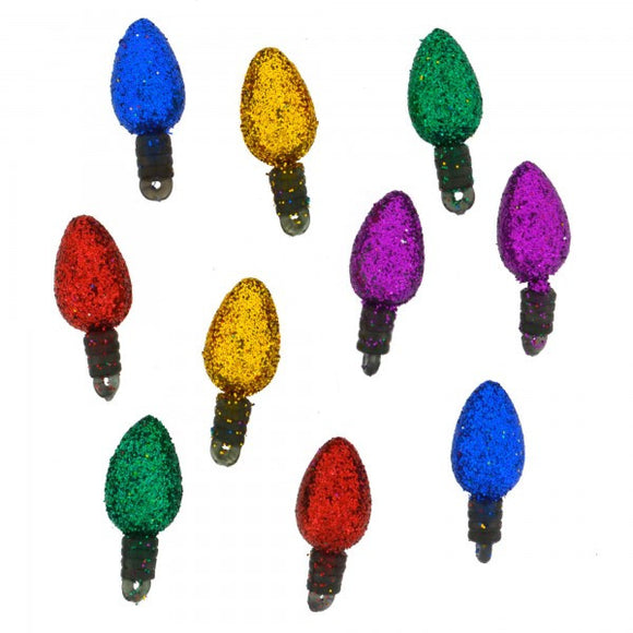 Novelty Buttons by Dress It Up-Glitter Fairy Lights