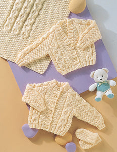Stylecraft Baby Aran Knitting Pattern 4772