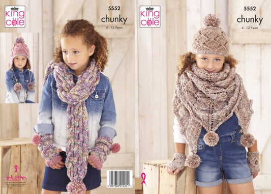 King Cole Knitting Pattern DK - 5552