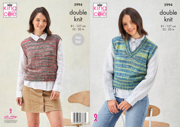 King Cole Knitting Pattern DK - 5994