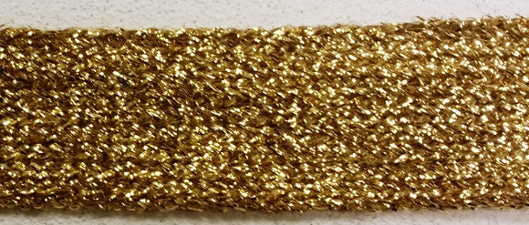 Gold 30mm Metallic Woven Braid