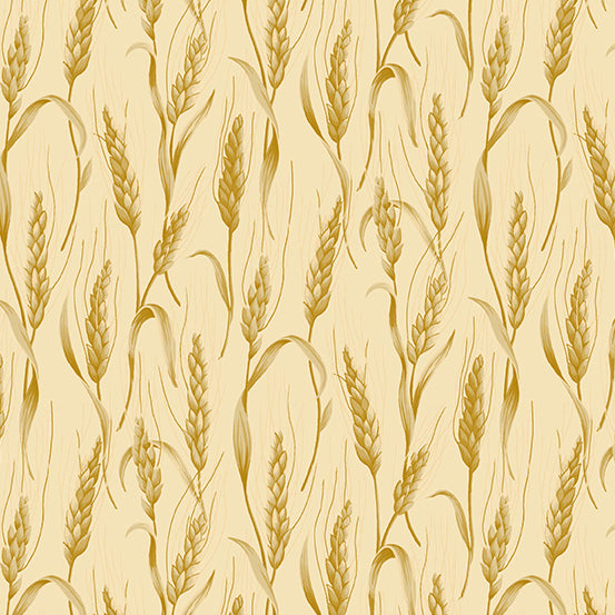 Makower Fabrics - Autumn Woods Wheat Yellow