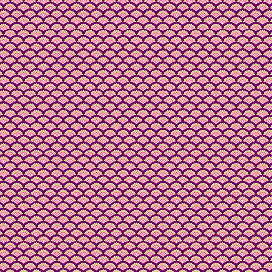 Makower Fabrics - Jaipur - Scallop Lilac