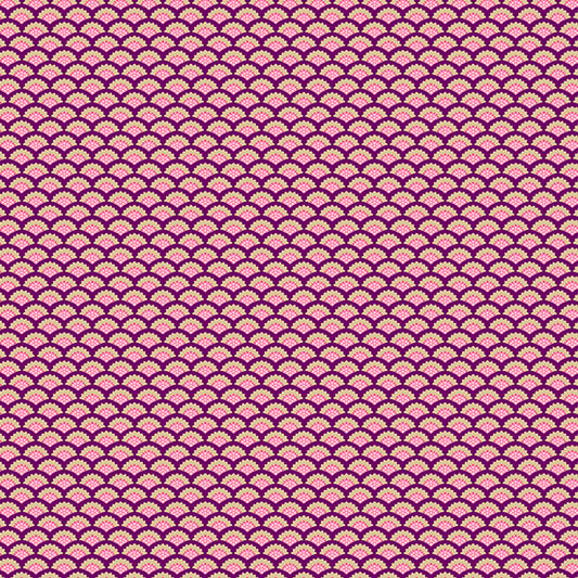 Makower Fabrics - Jaipur - Scallop Lilac
