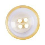 Buttons Clear Yellow Painted 4 Hole 18mm