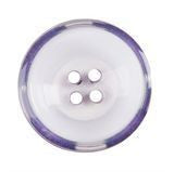 Buttons Clear Purple Painted 4 Hole 24mm