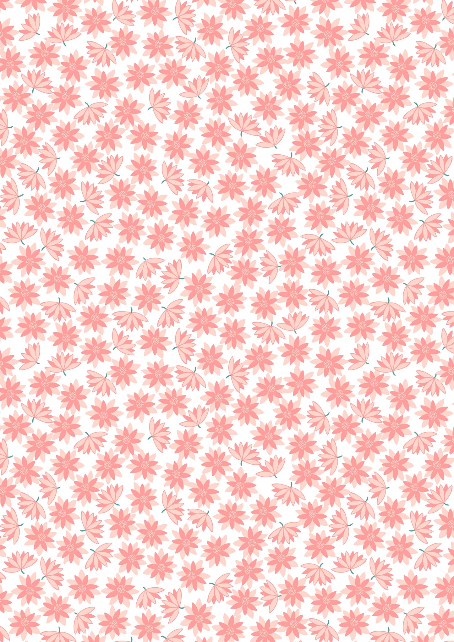 Lewis & Irene - Pink Lillies on Cream