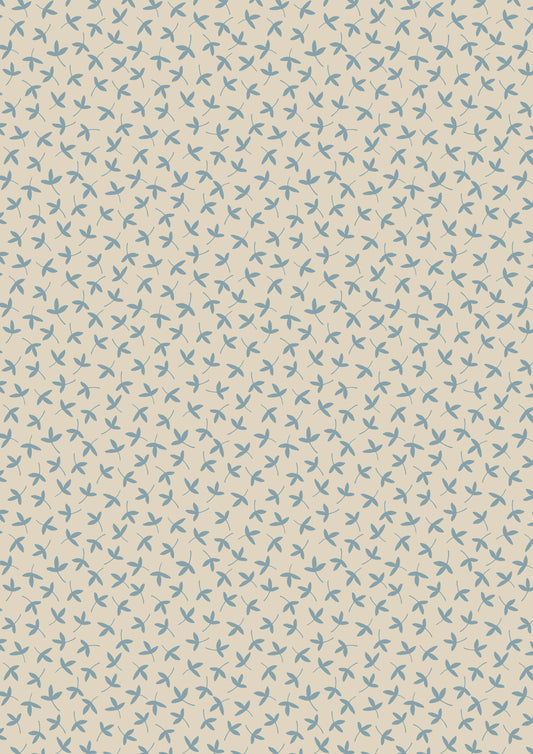 Lewis & Irene - Ditzy Petal on Dark Cream