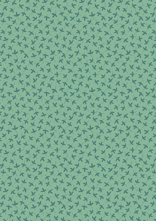 Lewis & Irene - Ditzy Petal on Minty Green