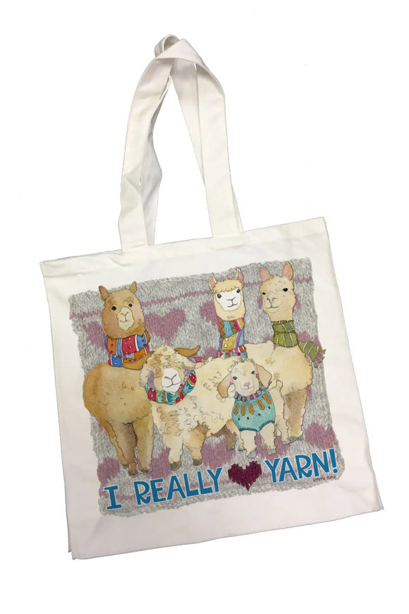 I Really Love Yarn- Cotton Canvas Bag by Emma Ball Ltd
