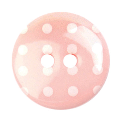 Buttons: Loose: 18mm: Pale Pink/White