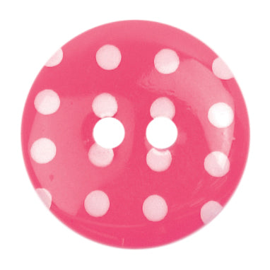 Buttons: Loose: 18mm: Pink/White