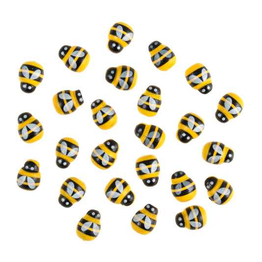 Embellishments: Miniature Wooden Bee : Pack of 30