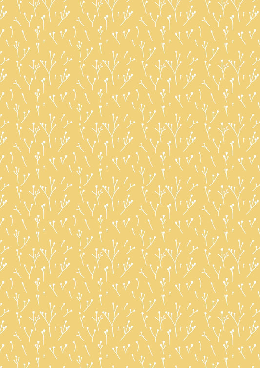 Lewis & Irene - Scattered Seeds on Mustard Yellow