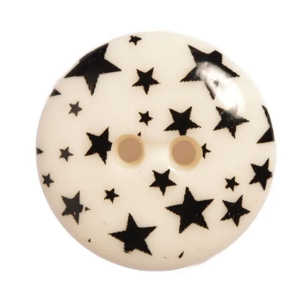 GALAXY 2Hole SIZE 28 COL WHITE/BLACK STARS