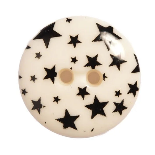 GALAXY 2Hole SIZE 28 COL WHITE/BLACK STARS