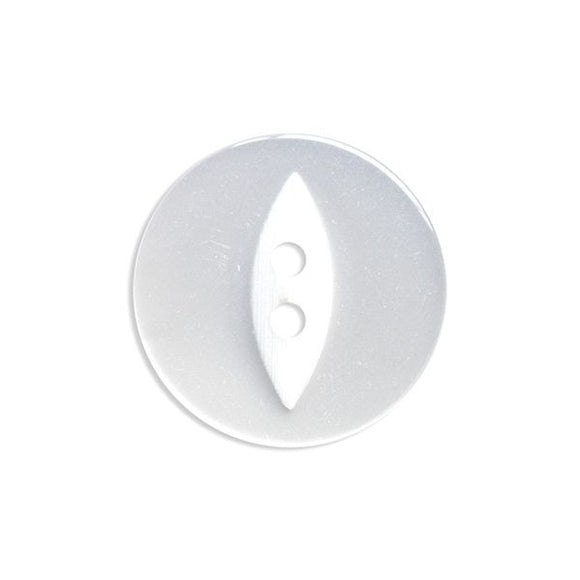 Fisheye Button - 14mm - White