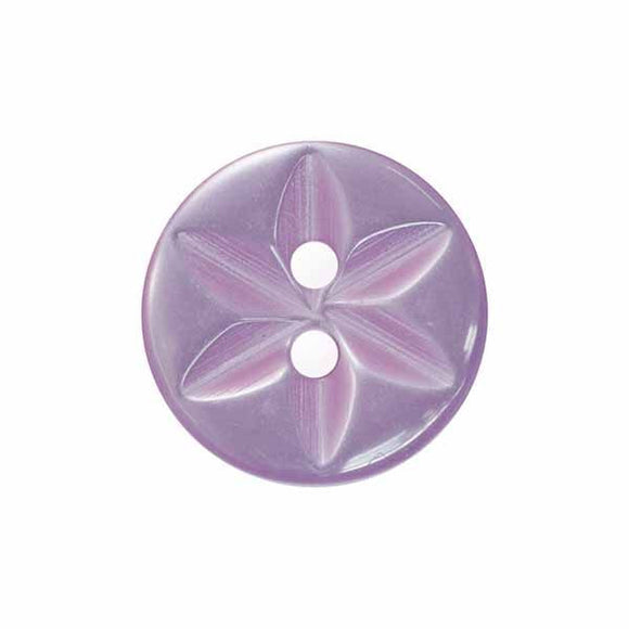 Lilac Star Buttons -14mm