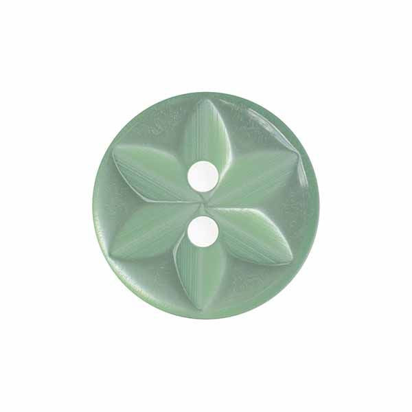 Mint Star Buttons -16mm