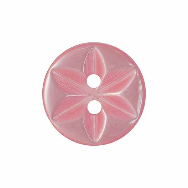 Pale Pink Star Buttons -16mm