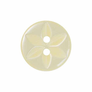Cream Star Buttons -16mm