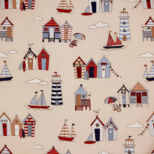Crafty Canvas - Beach Huts Cream