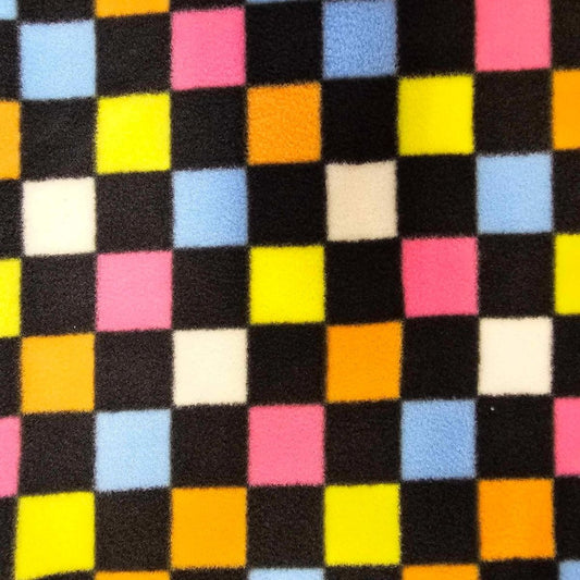 Printed Polar Fleece - Checkerboard