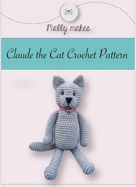 Claude The Cat Crochet Pattern Booklet by Mally Makes