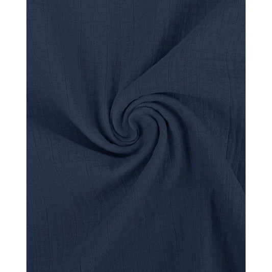 Double Gauze Little Check - Dark Navy