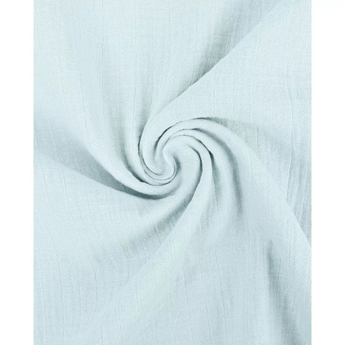 Double Gauze Little Check - Light Blue