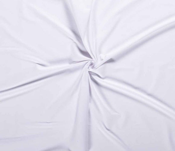 Plain Cotton Rich Jersey - Optical White