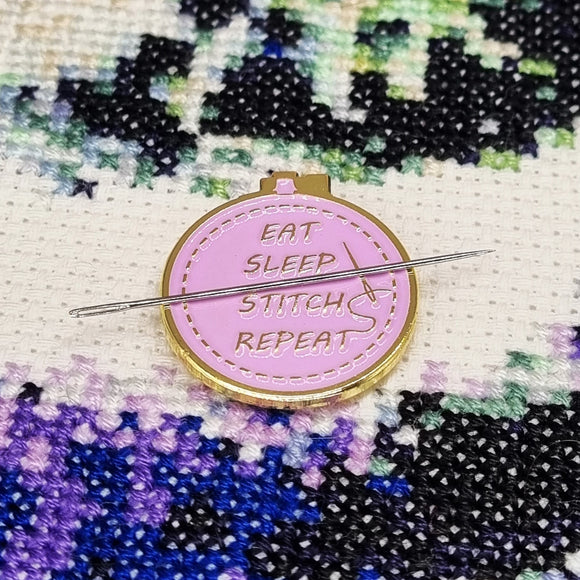 Needle Minder - Eat Sleep Stitch Quote
