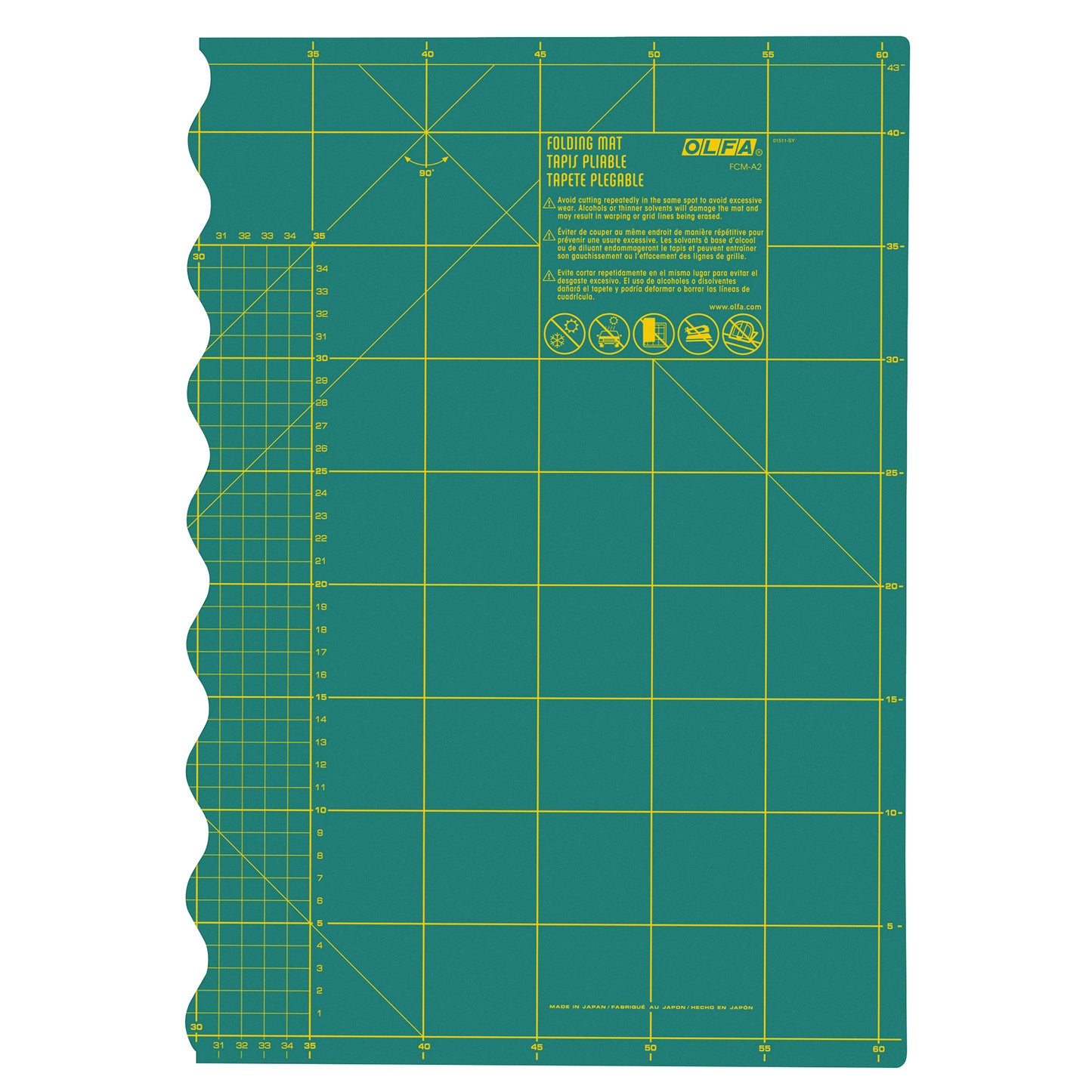OLFA  Cutting Mat: Folding: A2