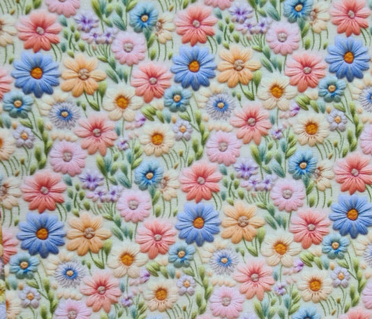 Fabric Freedom Craft Cotton - Digital Cotton Print - Flowers