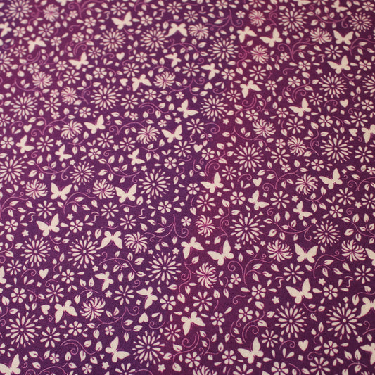Floral Butterfly Blender - Purple/White