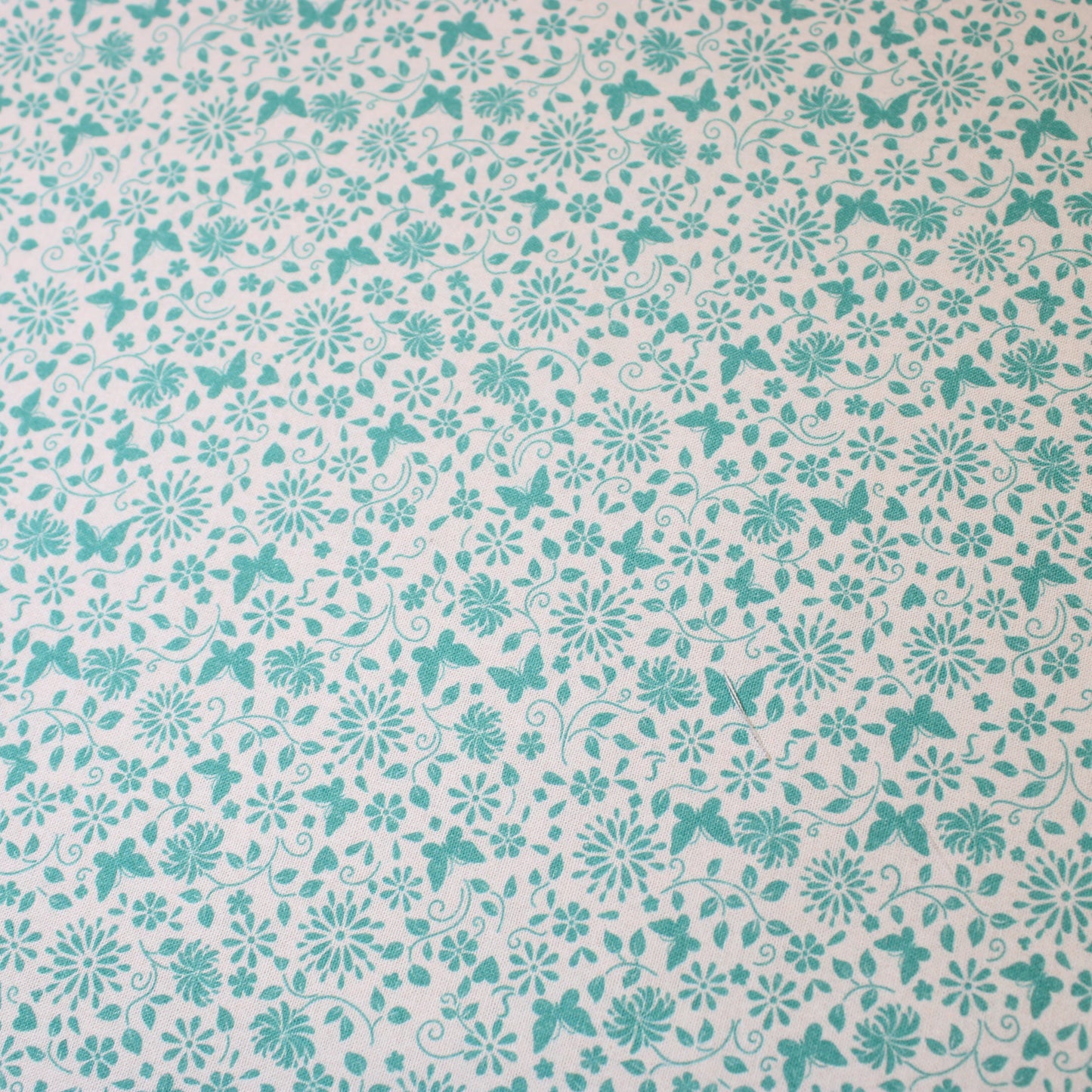 Floral Butterfly Blender - White/Aqua Green