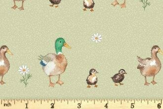 The Craft Cotton Co. - 100% Craft Cotton Farmyard - Mallard Family