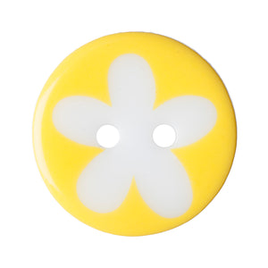 Flower Button - Yellow