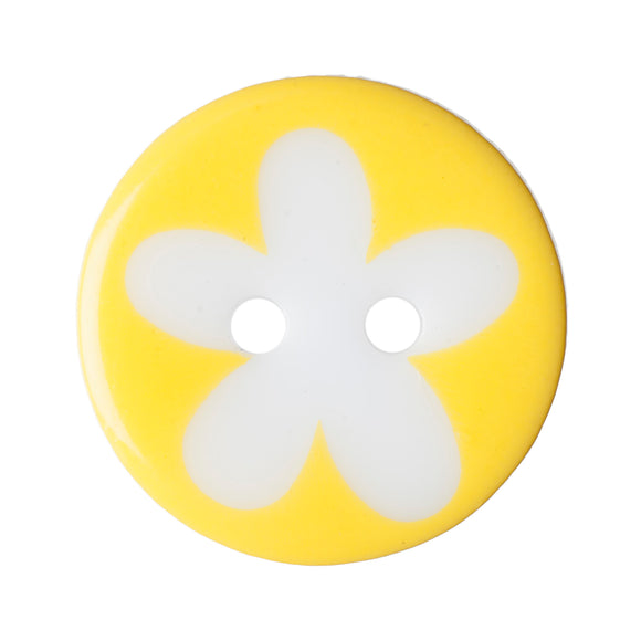 Flower Button - Yellow