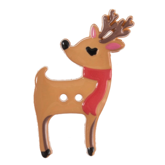 Buttons: Christmas: Reindeer