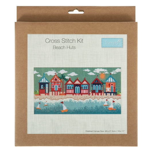 Cross Stitch Kit - Beach Huts