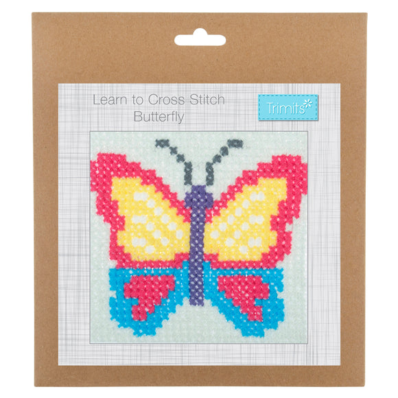 Learn To Cross Stitch - Butterfly