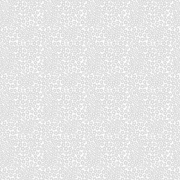 Grey Flowers on White