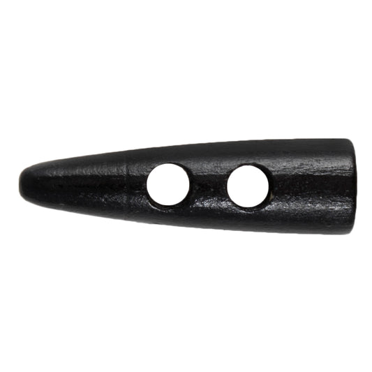 Hemline Sharktooth Toggle: 50mm Black