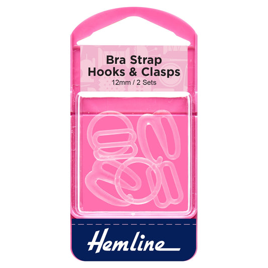 Hemline Bra Strap Hooks & Clasps - 12mm