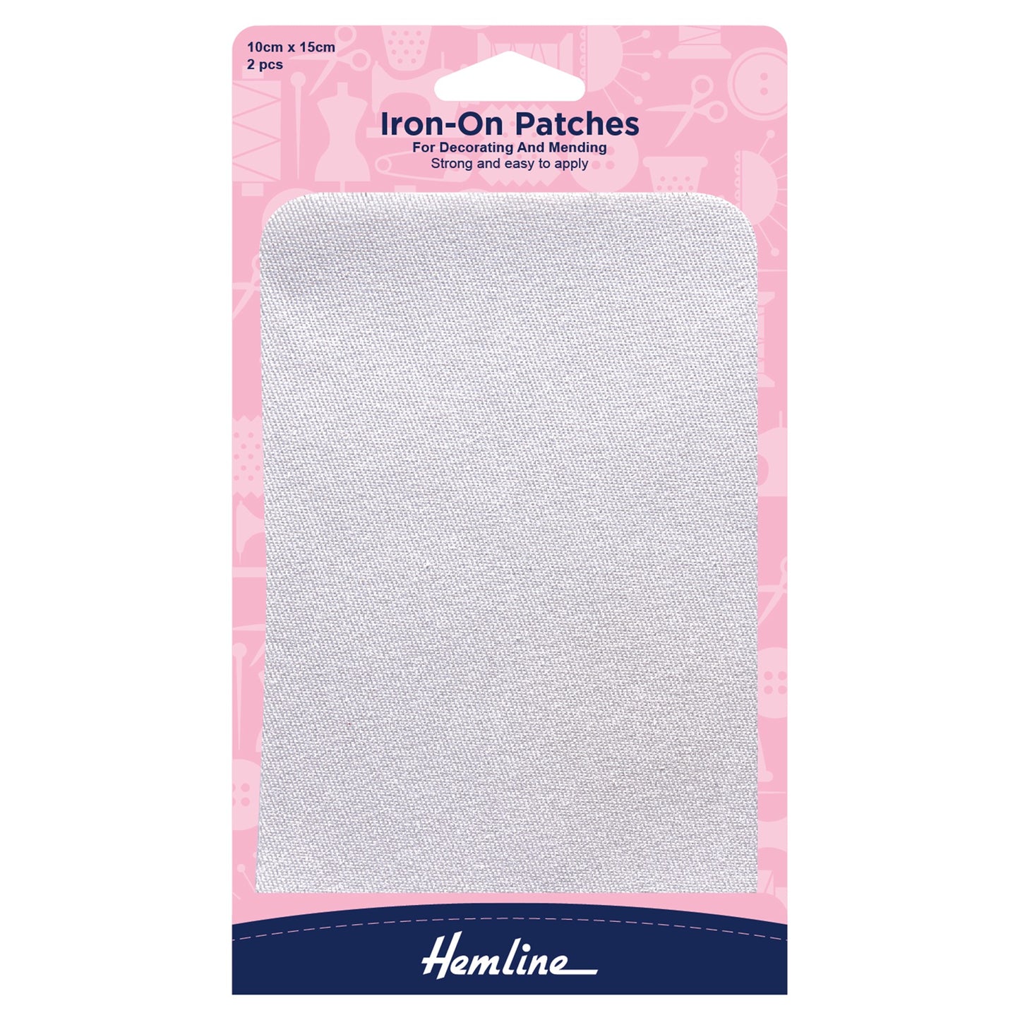 Hemline Iron on Patches