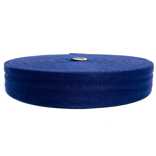 Cotton Herringbone Tape 25mm - Navy