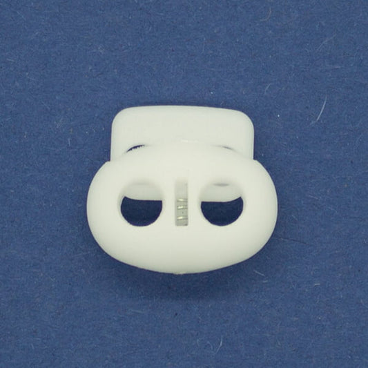 Oval Cord Locks - White
