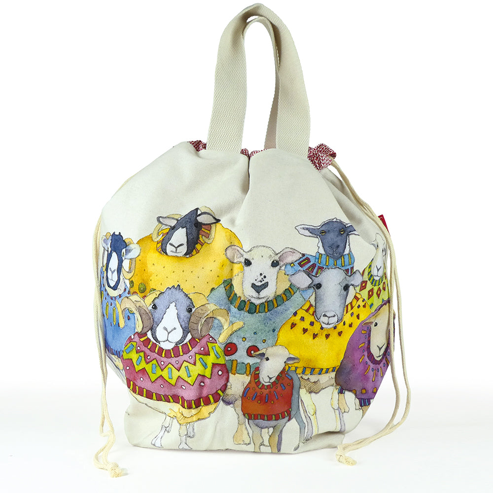 Sheep in Sweaters- Large Bucket Bag by Emma Ball