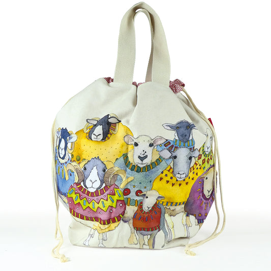 Sheep in Sweaters- Large Bucket Bag by Emma Ball